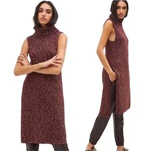 Anthropologie Sleeveless Knit Turtleneck Tunic Sweater Dress – Size XS
